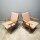 Paire de fauteuils Thonet vintage 1960