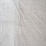 Mestizo trousseau sheet (linen/cotton) ecru monogram red