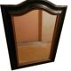 Black wooden mirror