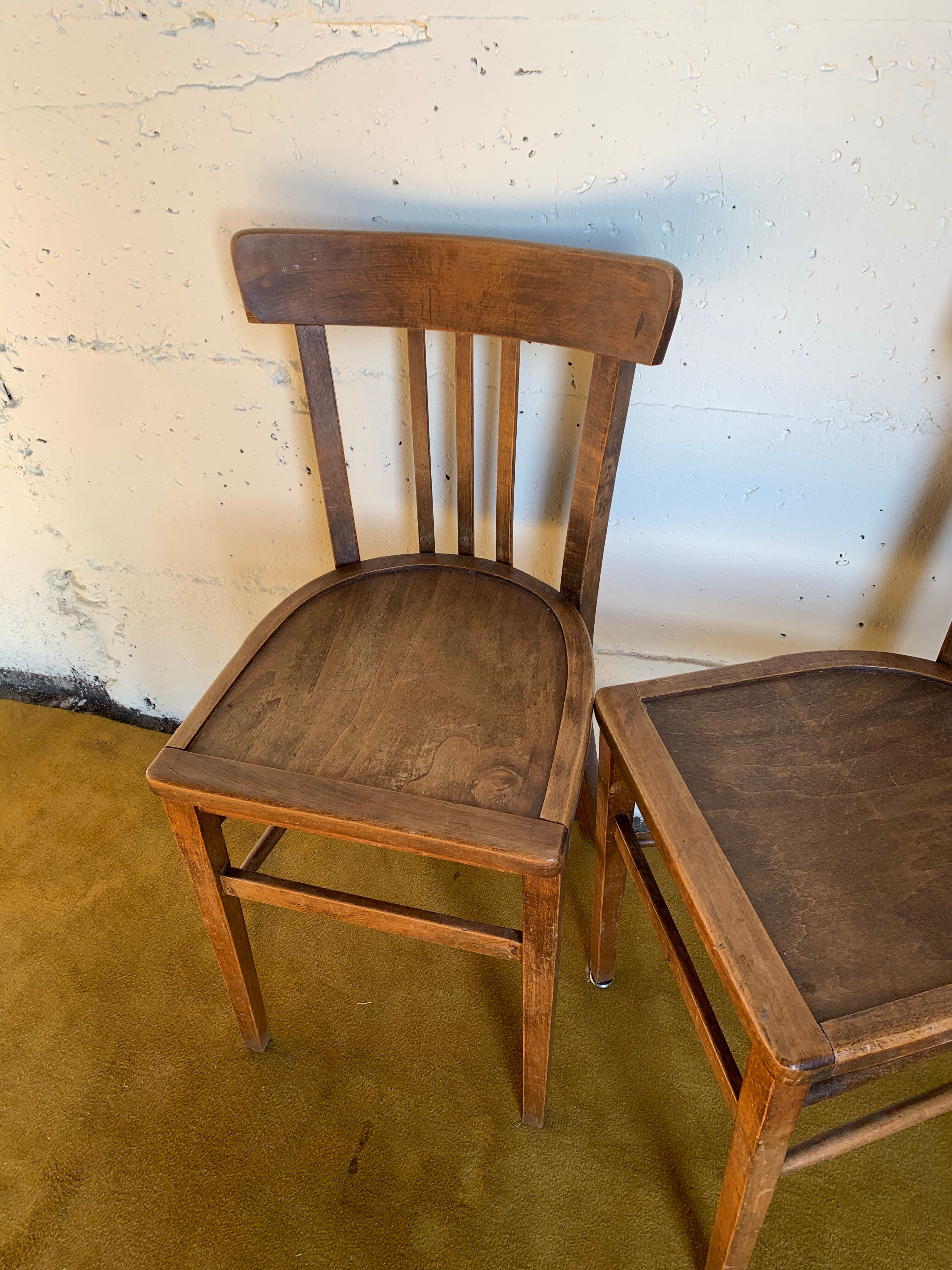 Duo of bistro chairs