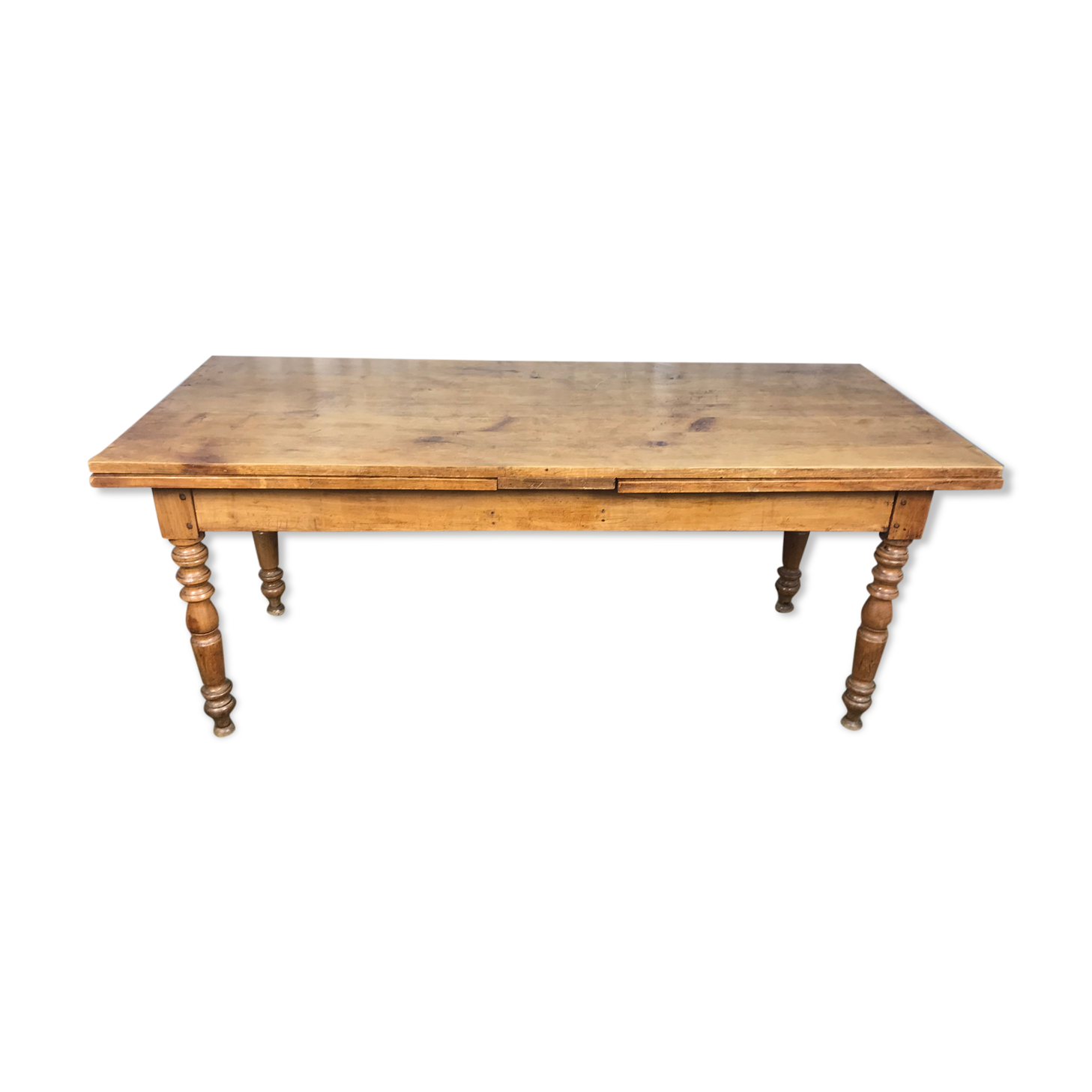 Farm table with built-in extensions 336 cm