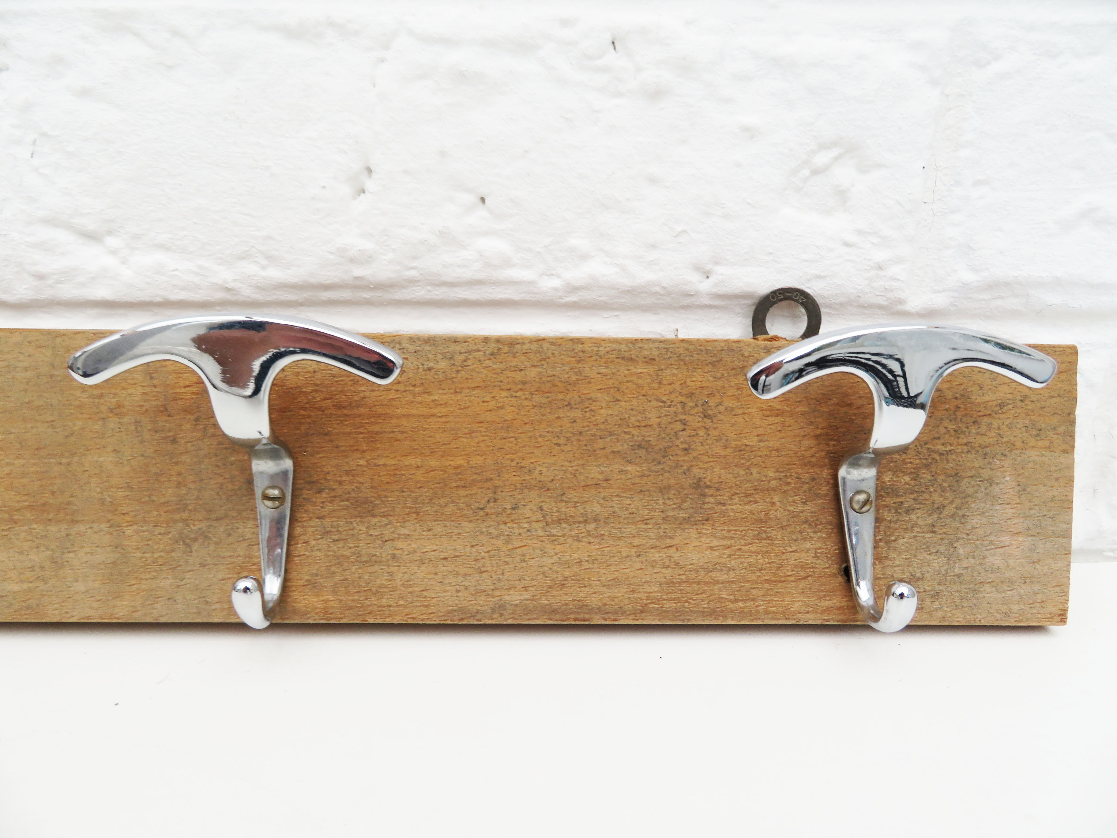 Vintage wood wall hanging Coat Rack