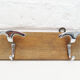 Vintage wood wall hanging Coat Rack