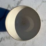 Vintage Earthenware Bowl with Yellow Tiles Pattern