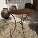 Artisanal wrought iron console