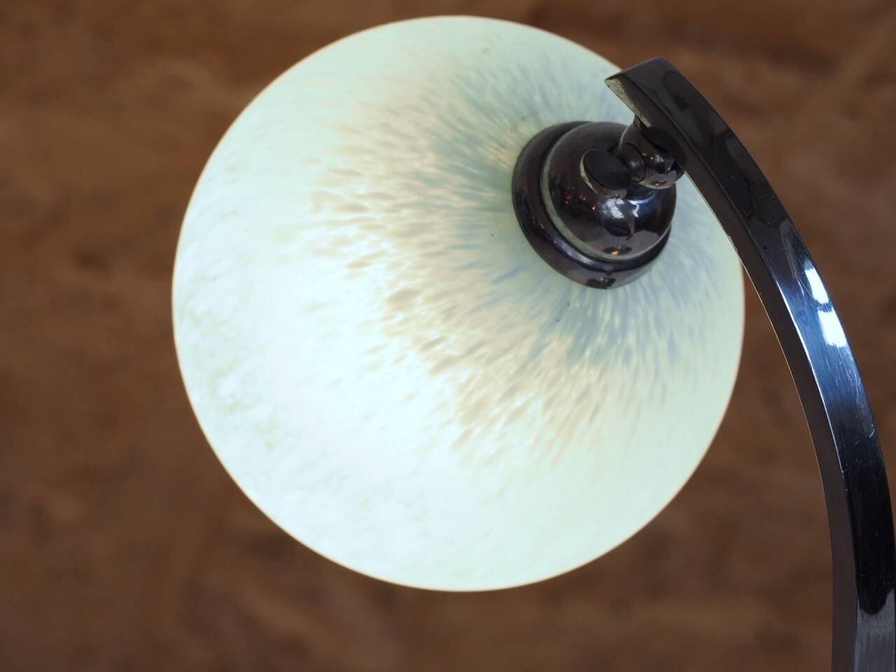 Lampe de chevet art deco/bauhaus clichy bleu
