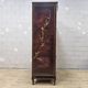 Cabinet chinois vintage avec feuille d'or, fleurs et oiseaux / bohème