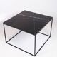 Coffee Table With Black Marble Top And Metal Frame