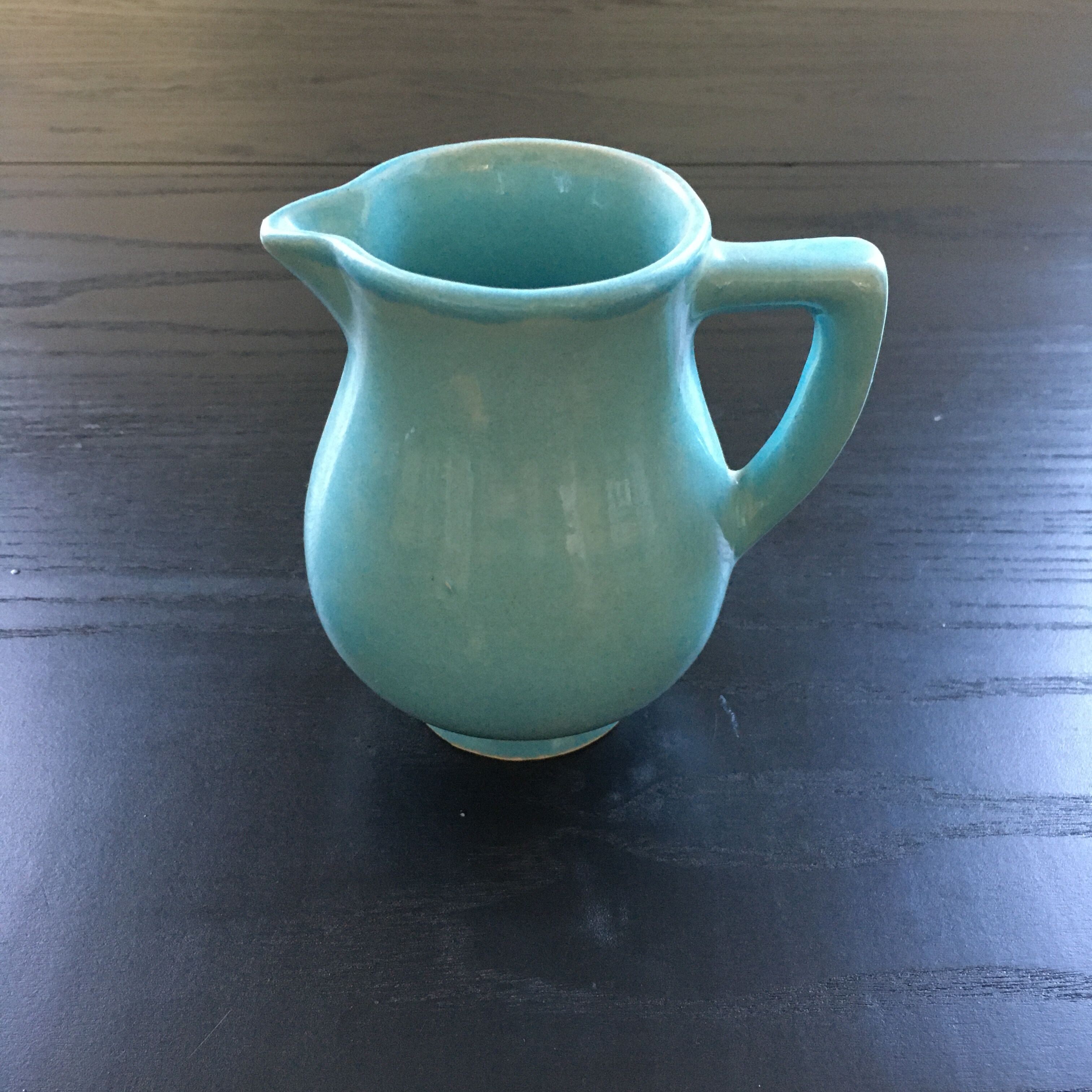 Sky blue pitcher