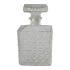 rectangular glass whiskey decanter 1970 21 X 10.5 cm