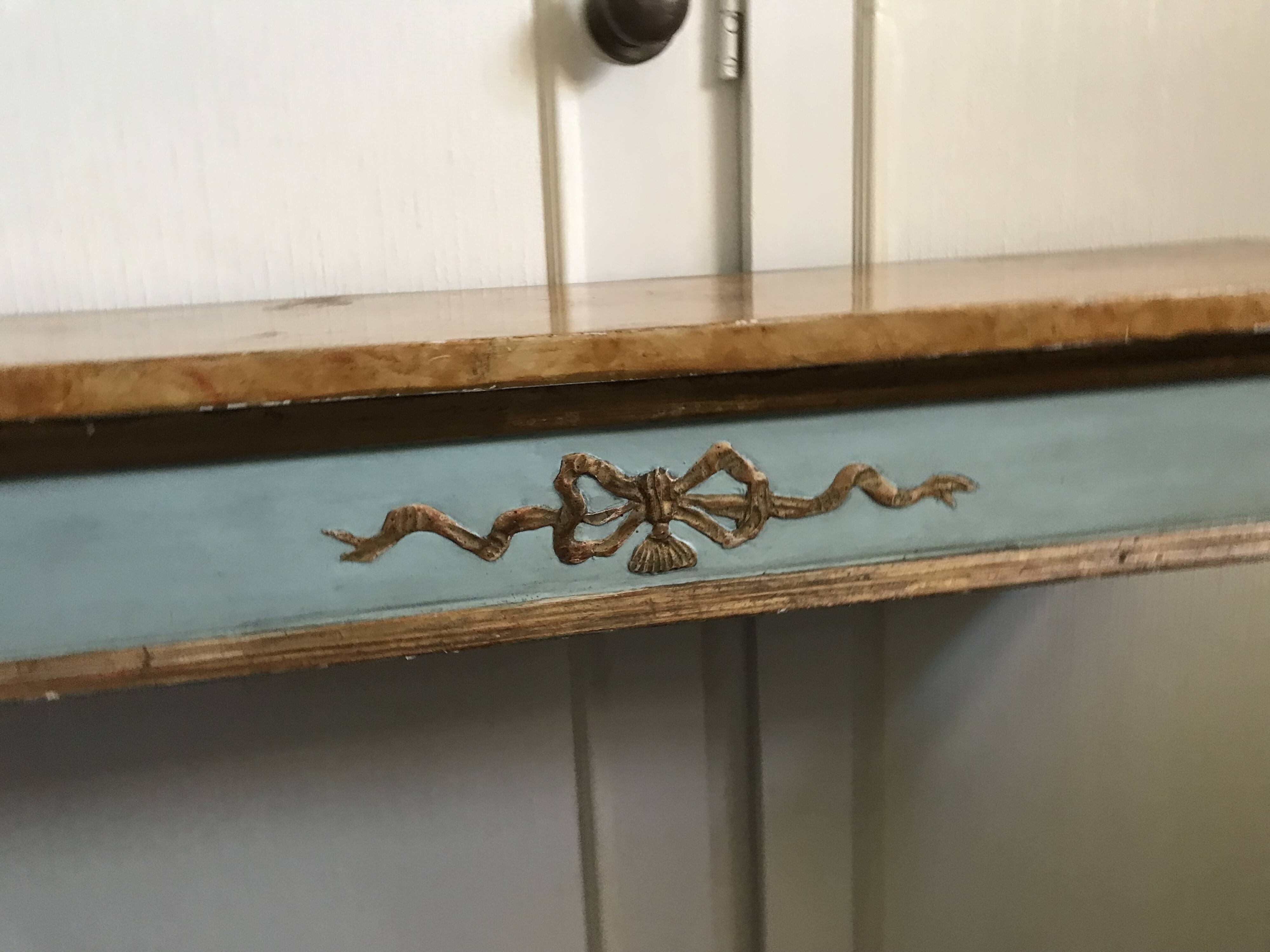Wall console in patinated wood, early 19th century