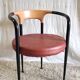 80s metal and wood designer chair
