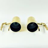 Pair of Scandinavian Polished Brass Wall Lights Model V-324 by Hans-Agne Jakobsson, Sweden, 1960s