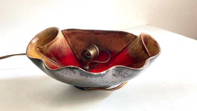 Lampe coquillage vallauris vintage