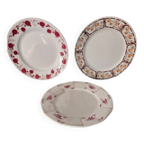 Vintage mismatched plates