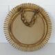 Vintage Bamboo Sunburst Wall Mirror / Mid Century Boho Decor 1970's