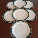 Assiettes plates Céranord, modèle Kléber