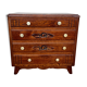 Commode semainier chiffonnier vintage chêne 1950 style Art deco