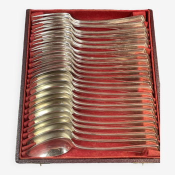 Cailar Bayard 24-piece large cutlery set, Silver plated 84