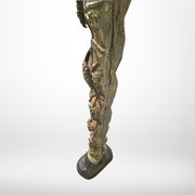 Colonne en bois sculpté avec décor de raisin, France 1900s