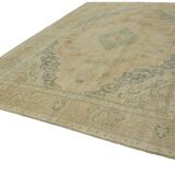 1980s 288 cm x 378 cm beige wool carpet