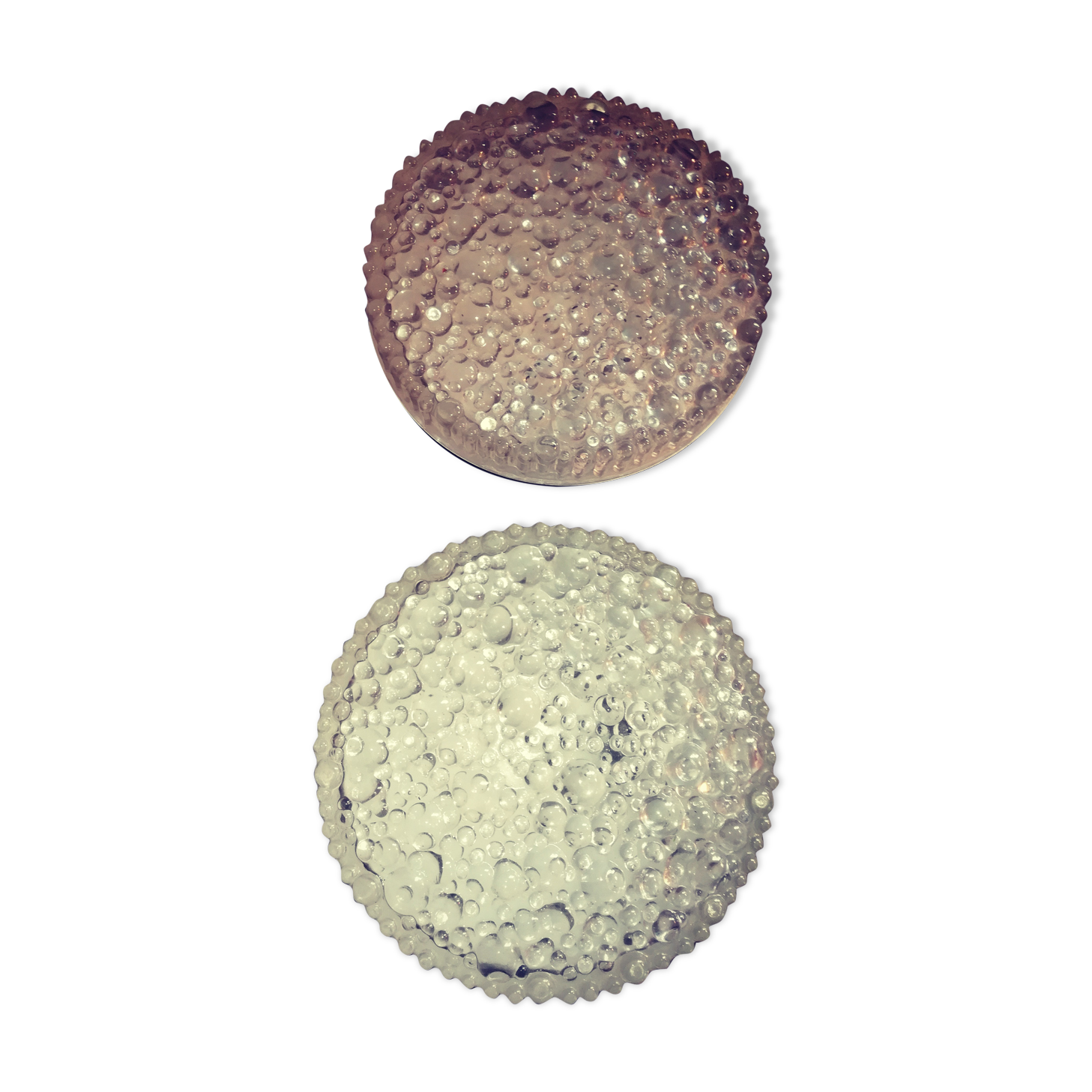 Two glass wall light