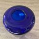 Vintage cobalt blue glass paste vase
