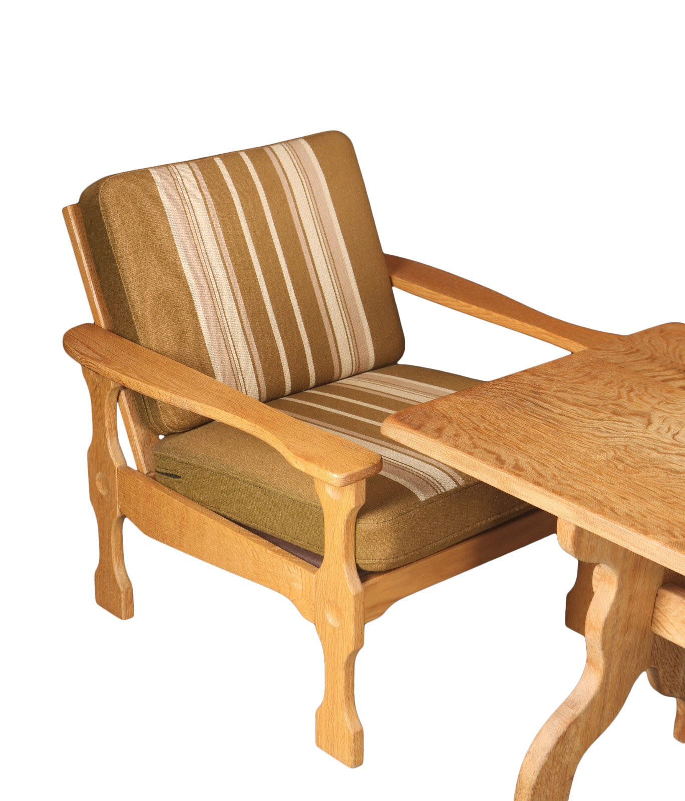 Vintage living room set in oak