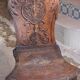 Pair of antique carved wooden chairs