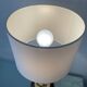 Vintage Peris Andreu lamp in bronze and wood from the 1970s.