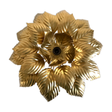 Ceiling lamp flower golden leaves