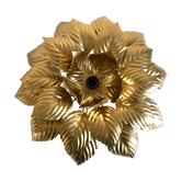 Ceiling lamp flower golden leaves