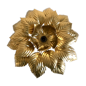 Ceiling lamp flower golden leaves
