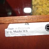 Large teak mirror by od mobler as 1950