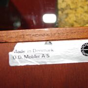 Grand miroir en teck de od mobler as 1950