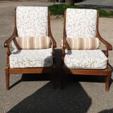 Louis XVI style armchair in solid cherry