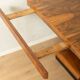 Elegant Art Deco dining table from the 1930s, walnut root veneer