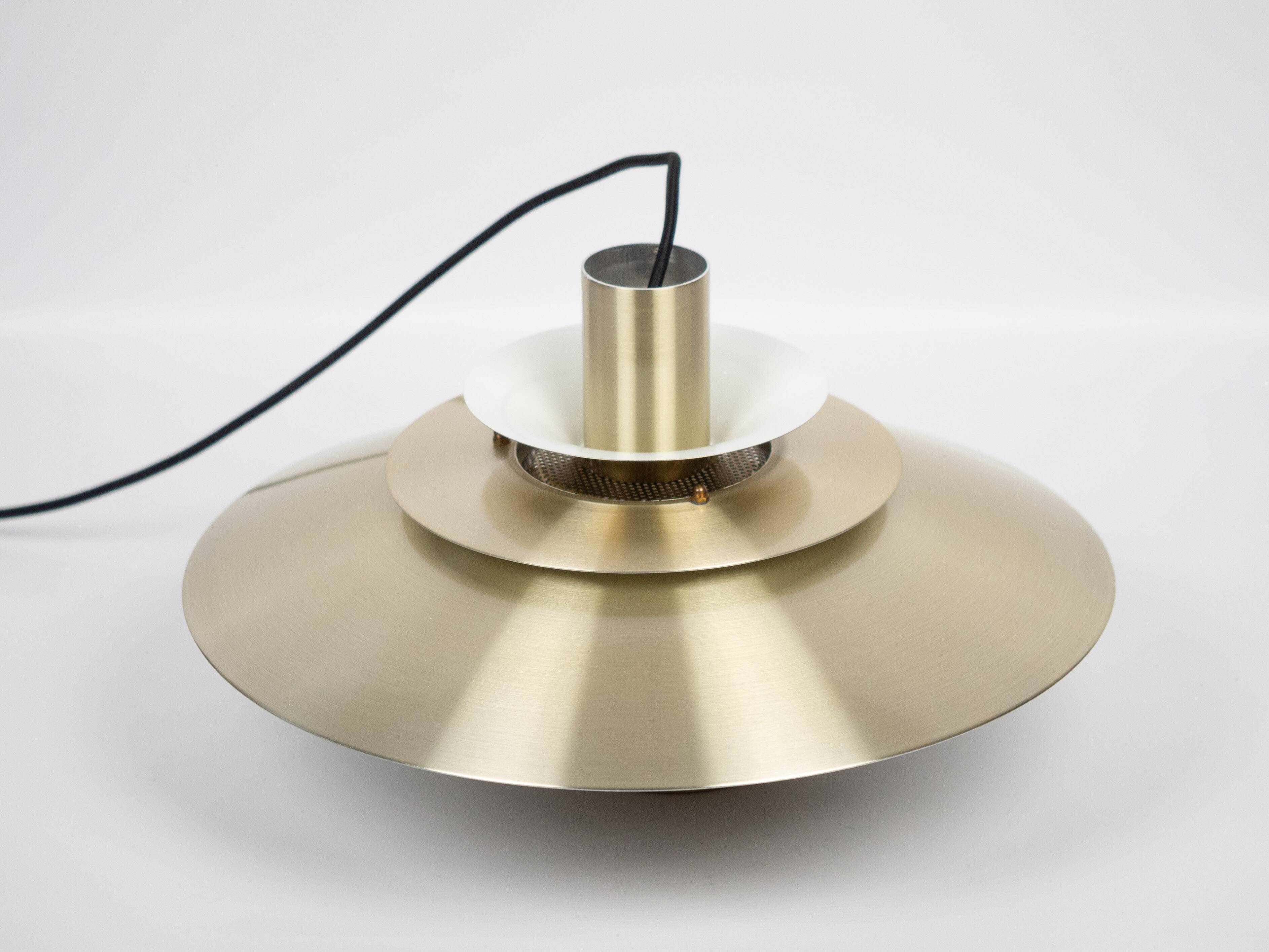 Lampe à suspension vintage danoise Verona par Kurt Wiborg, Jeka, années 1980