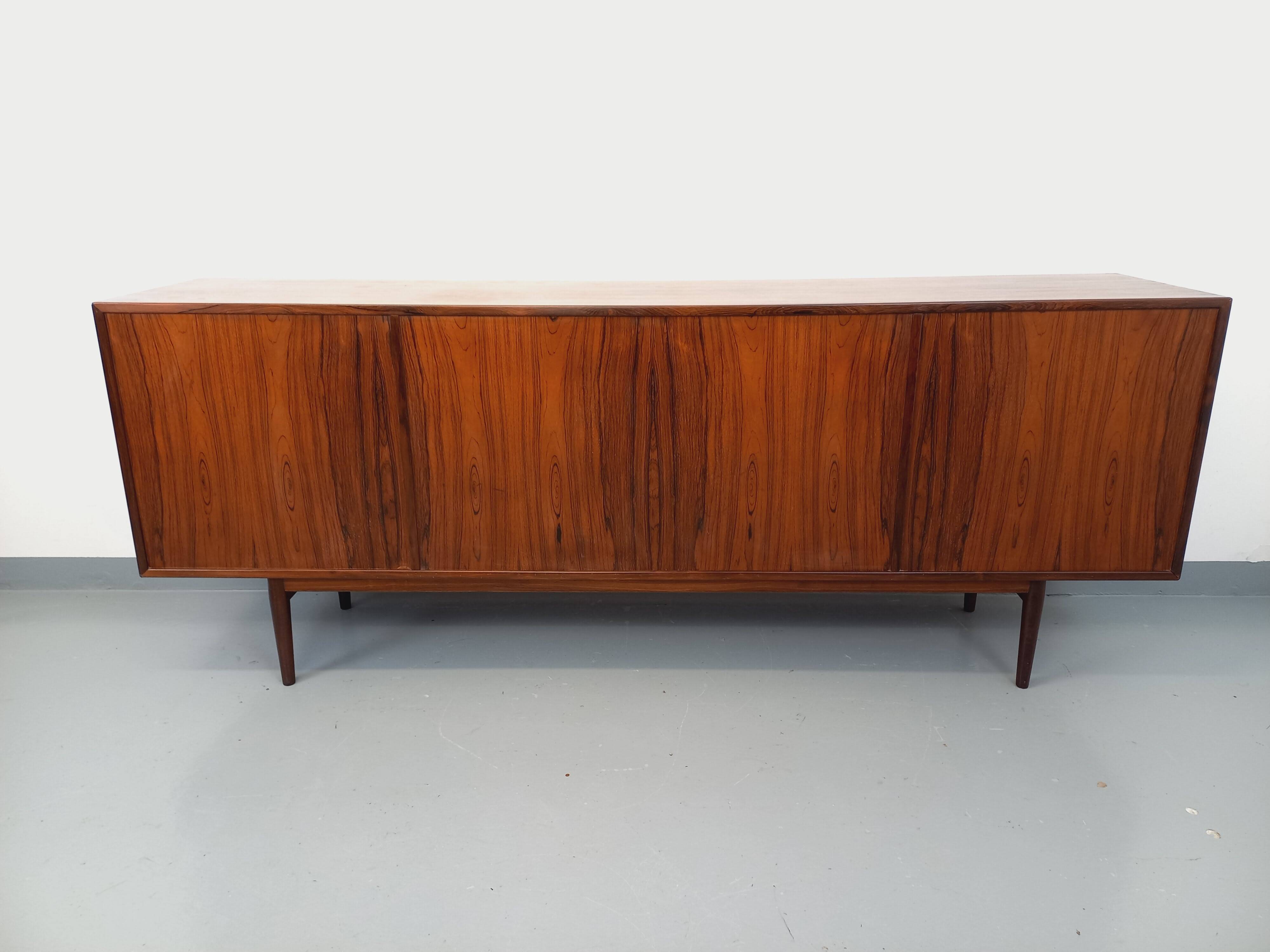 Vintage Scandinavian enfilade by Danish designer Arne Vodder in rosewood.