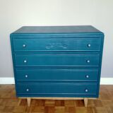 Art deco shelf duck green