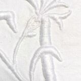 L J monogram embroidered sheet