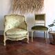 Silk bergère chair