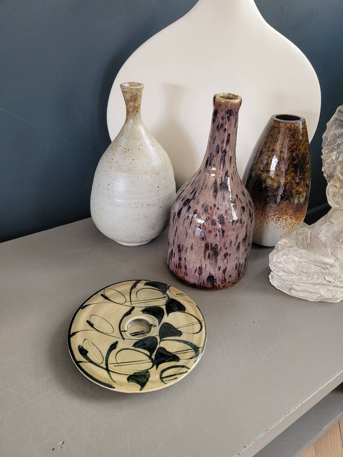 Vintage ceramic candle holder