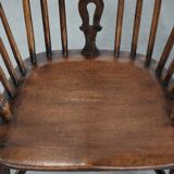 English antique set of 2 Windsor chairs with character, beautiful colouring