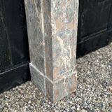 Louis XVI Fireplace In Gray Ardennes Marble, 18th Century