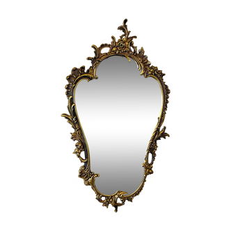 Miroir classique en laiton doré