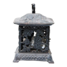 Old openwork cast iron garden lantern
