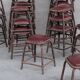 French industrial mid-century tubular stools