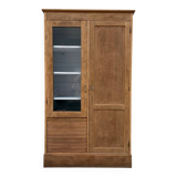 Display cabinet with hanging space