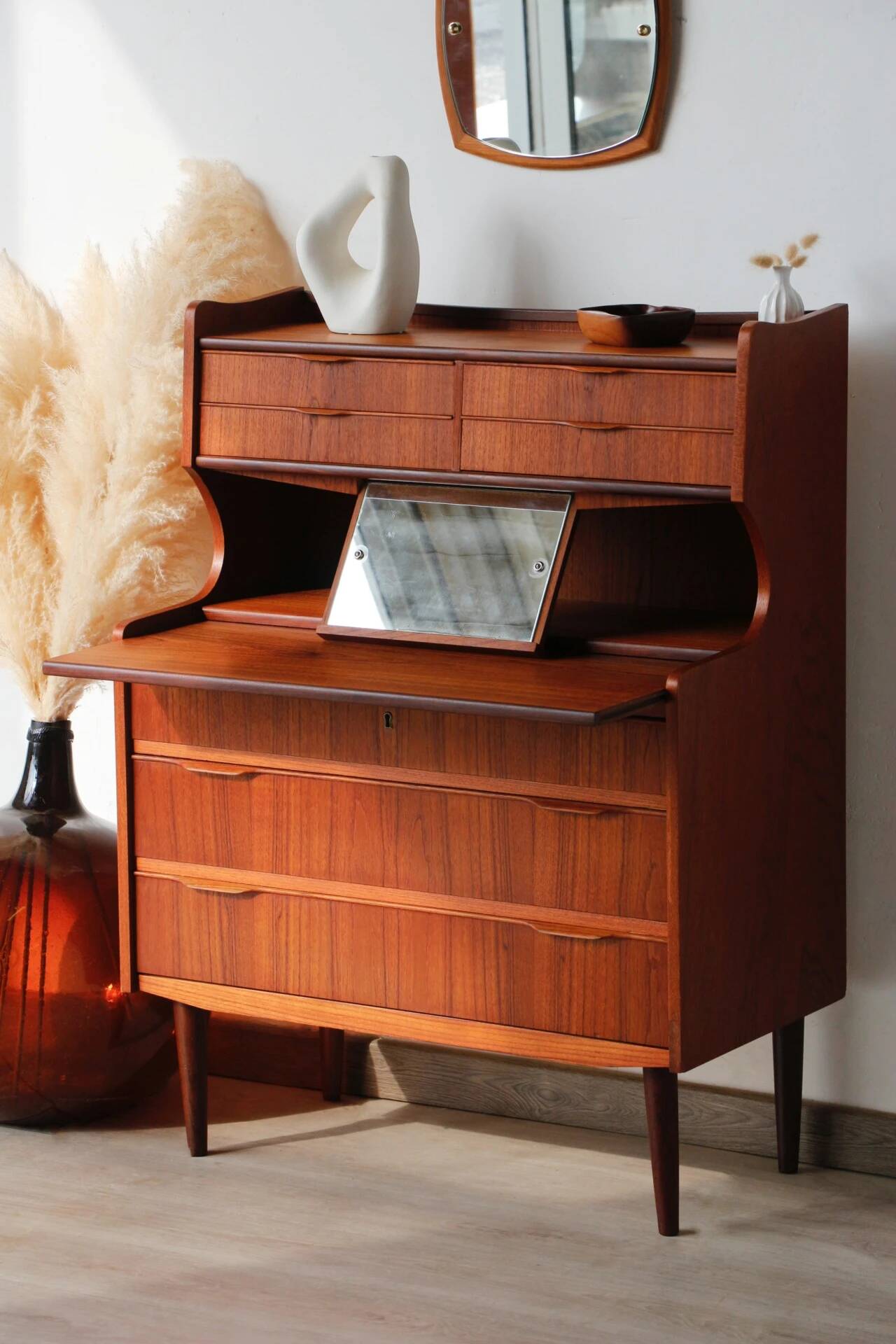 Danish teak secretary from the 1960s | Scandinavian design